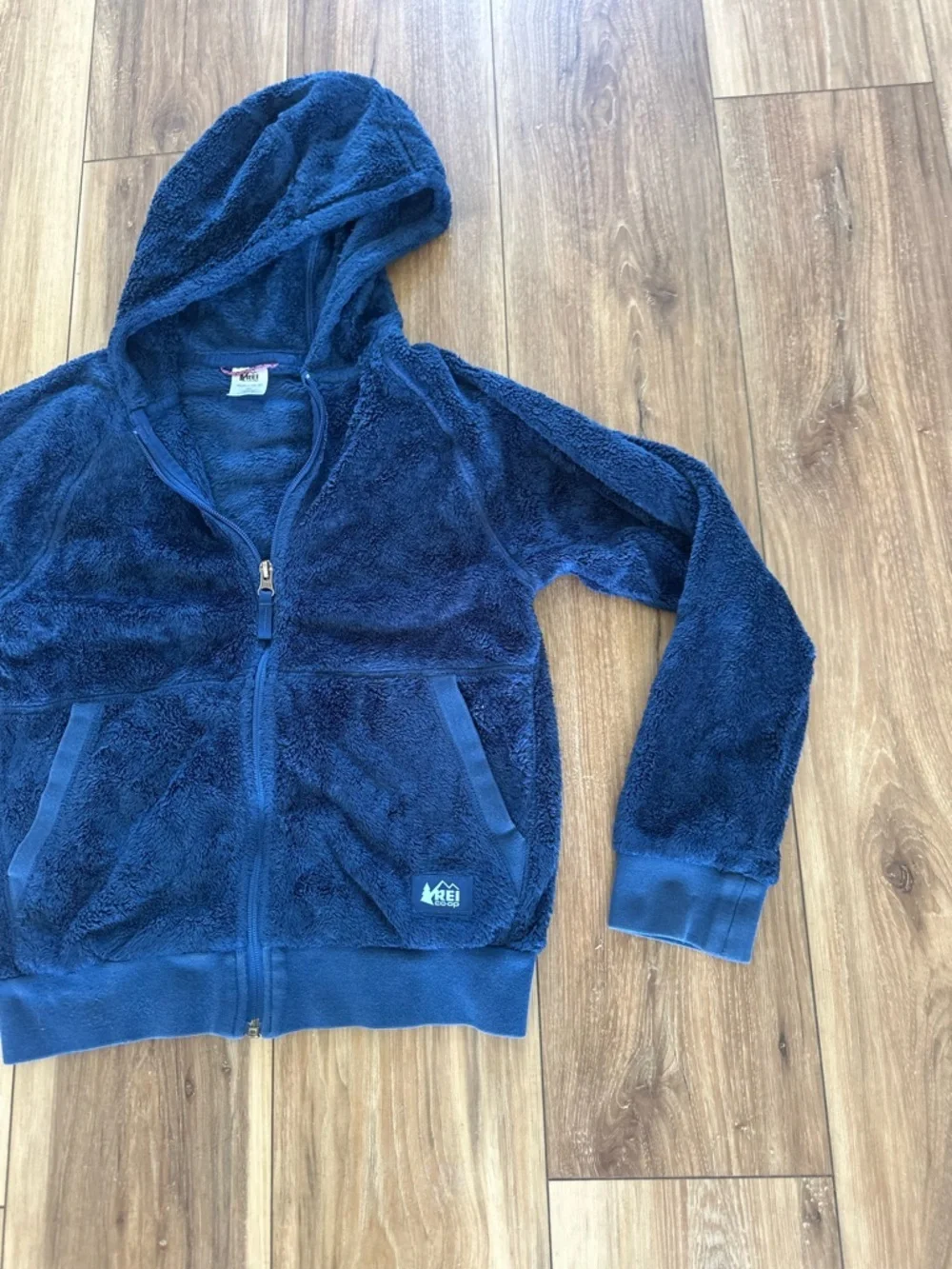 REI Kids nook cozy Fleece Hoodie Jacket size medium (10/12)